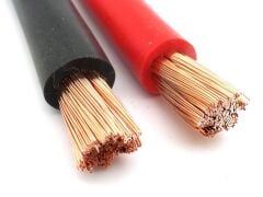 Akü Bağlantı Kaynak Kablosu 25mm2 Kırmızı 1 METRE