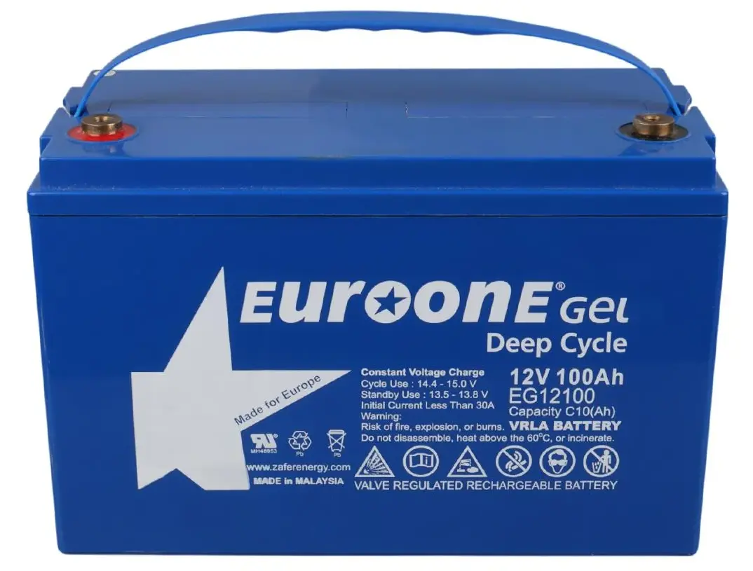 Euroone 12V 100 Ah Deep Cycle Jel Tip Akü