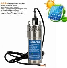 Sailflo 24volt 100Metre Paslanmaz Çelik Solar Dalgıç Pompa
