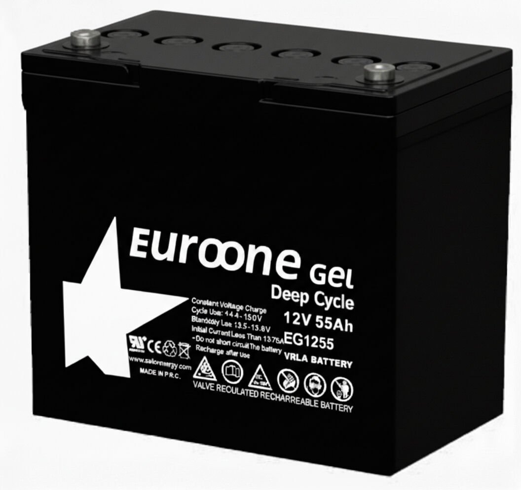 Euroone 12V 55A Kuru Agm Tip Akü
