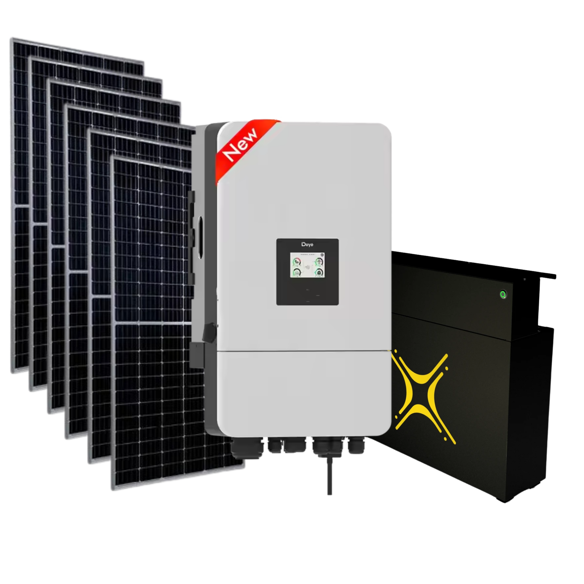 DEYE 6 KW Monofaze Hibrit Sistem 20 KW