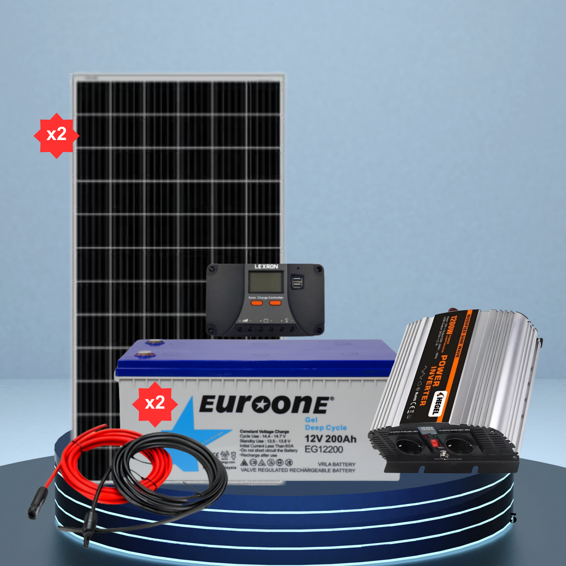 1200W Solar Paket Sistem (Paket 2)