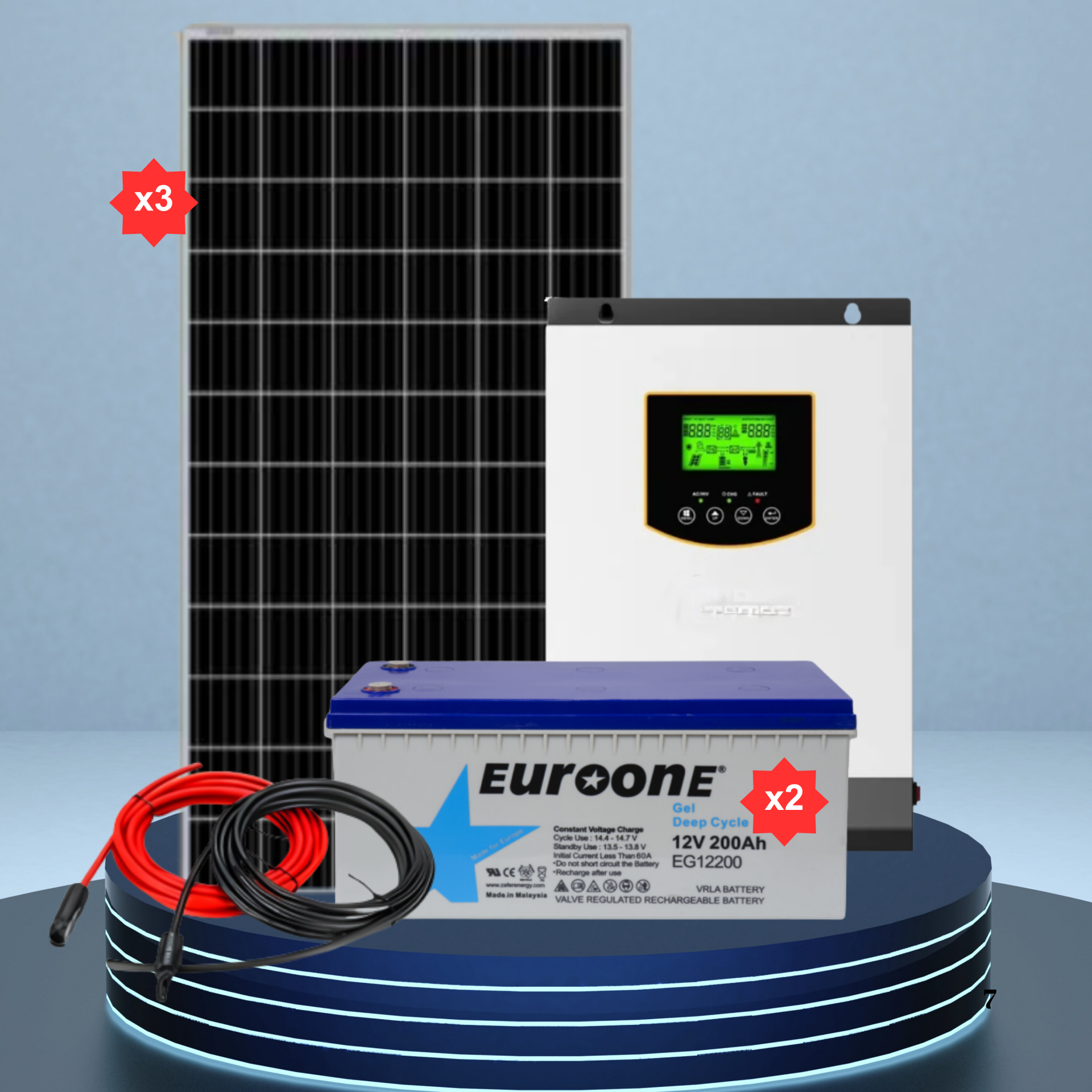 3KW MPPT Solar Paket Sistem (Paket 4)