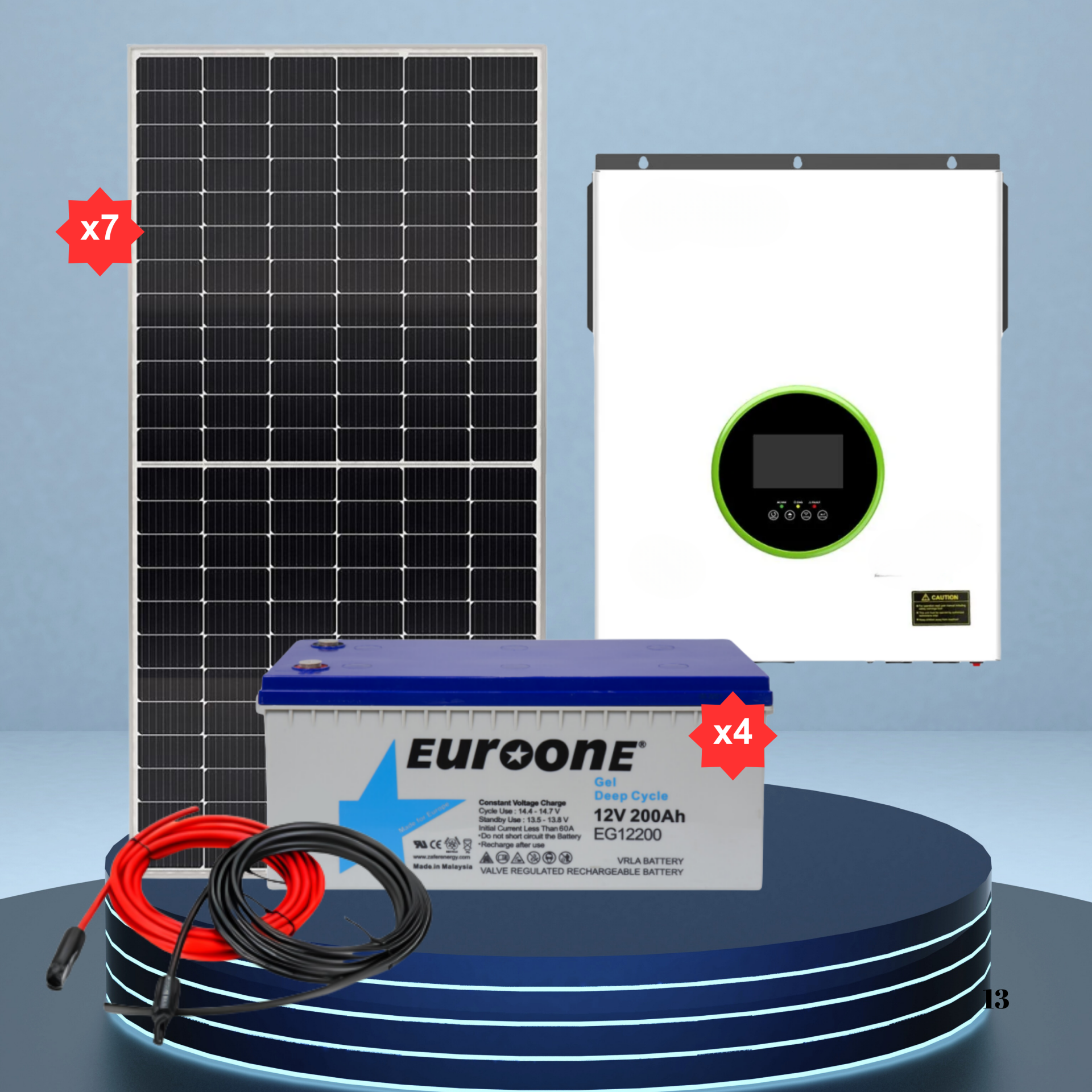 8,6KW MPPT Solar Paket Sistem (Paket 8)