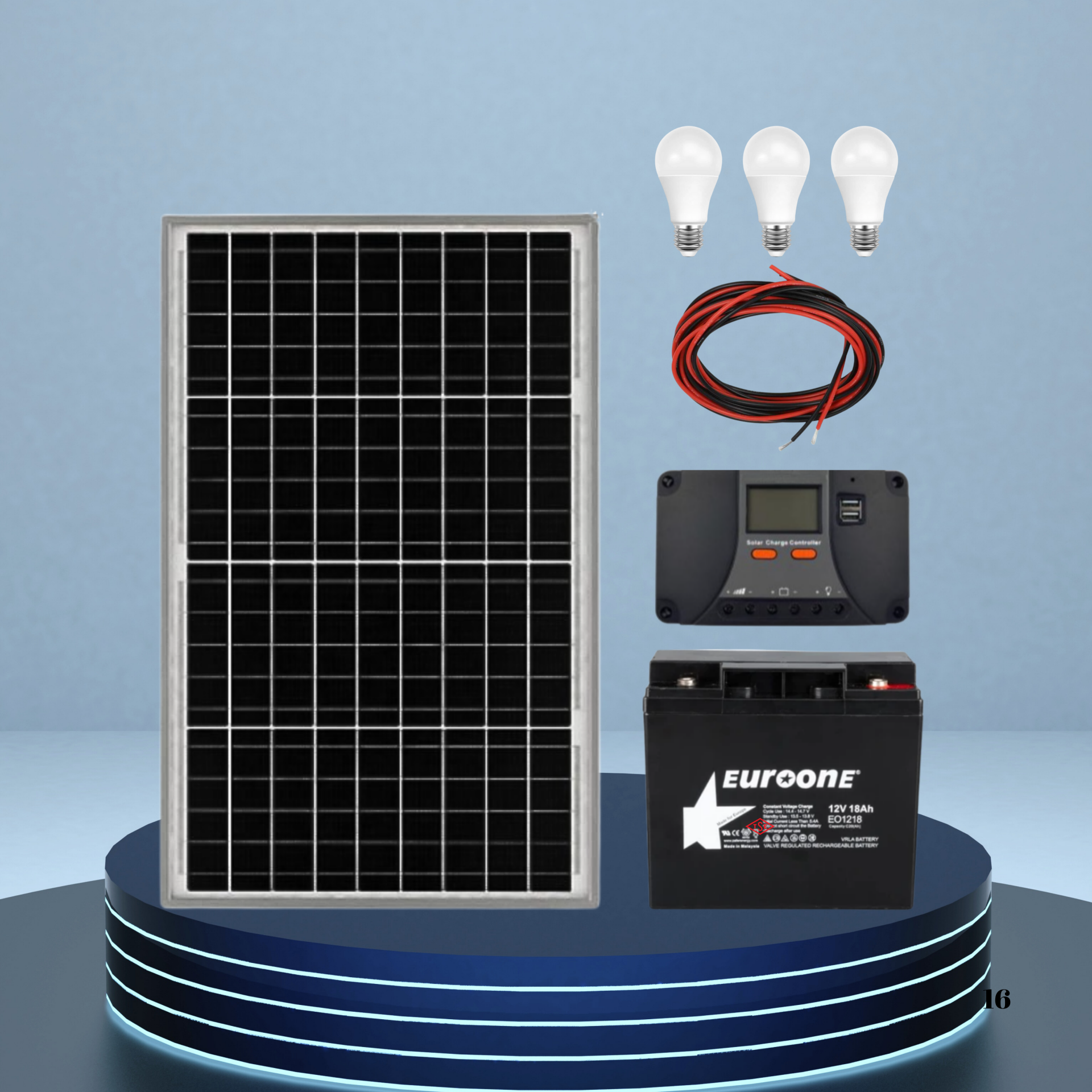 12V Solar Paket Sistem (Paket 9)