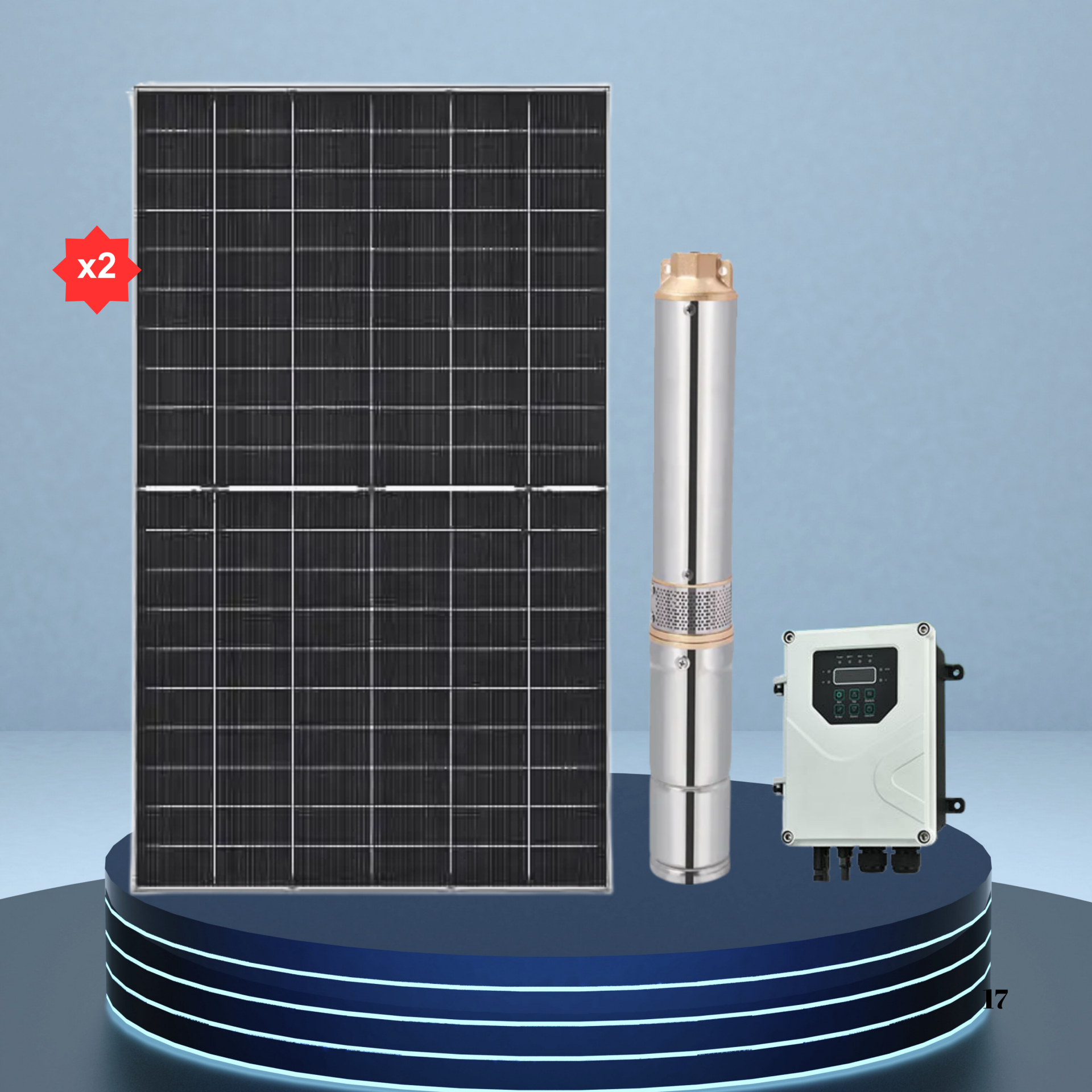 96V 118 METRE 3.5 TON SOLAR DALGIÇ POMPA SET (PAKET 1)